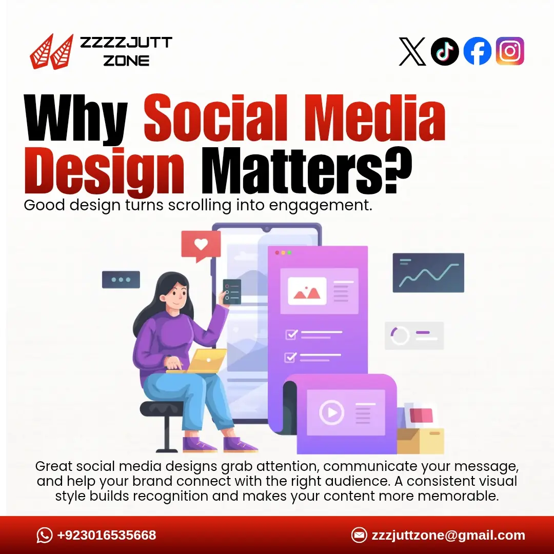 Social Media Design by Zzzzjutt Zone